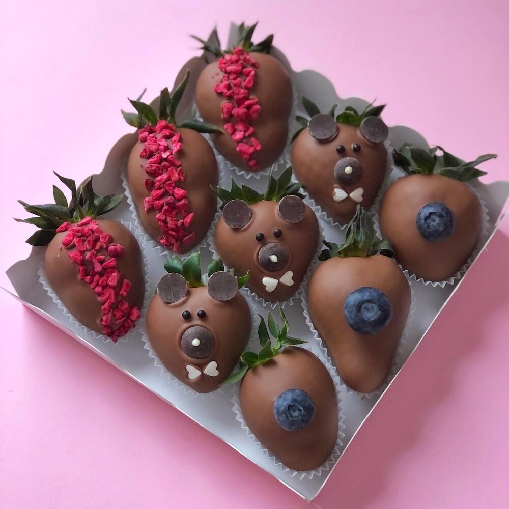 Клубника в шоколаде с мишками