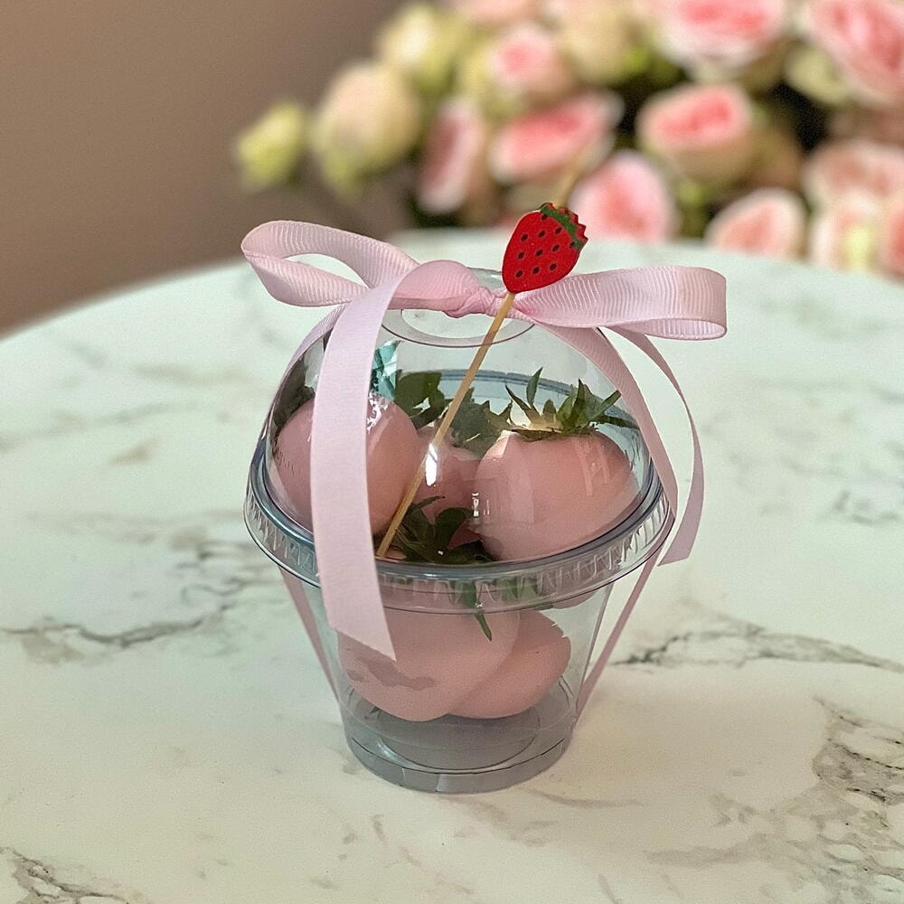 Клубника в шоколаде в стакане 150г